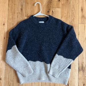 Zara Mixed Blue Knit Sweater